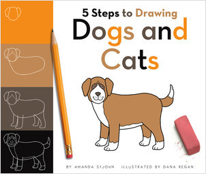 Cover: 5 Steps to Drawing Dogs and Cats